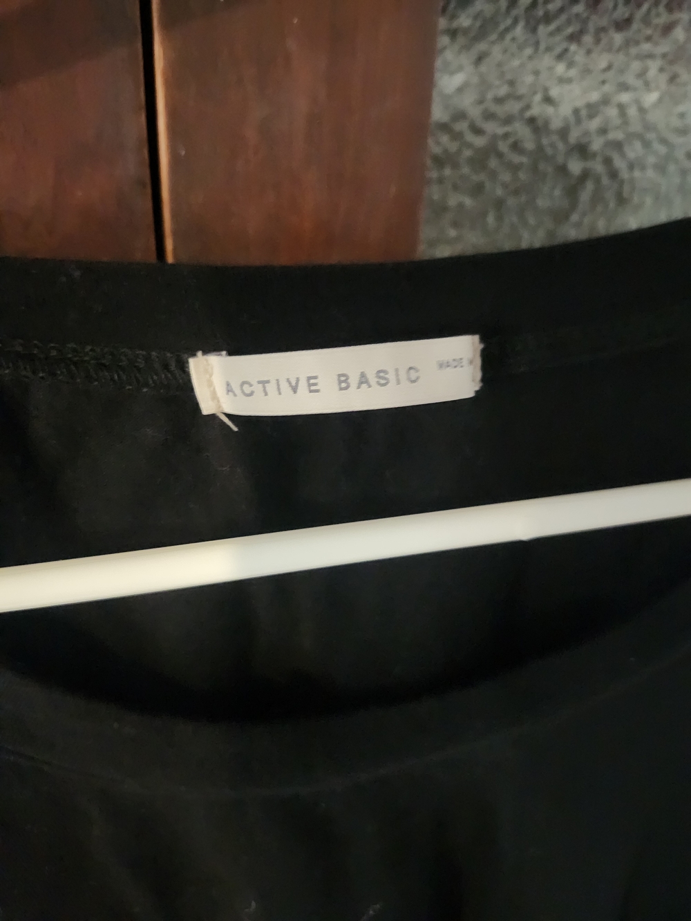 Set Of 'Active Basic' Long-Sleeve Scoop Neck Tee - Black And White, Large - Picture 6 of 9